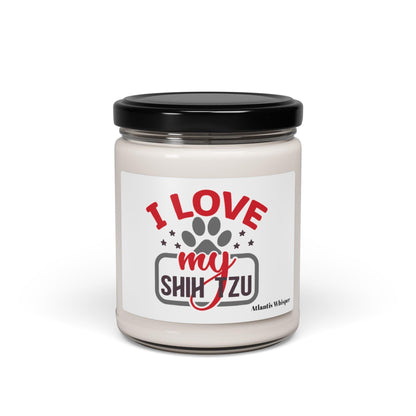 I Love My Shih Tzu Scented Soy Candle, 9oz - Shih Tzu Gifts