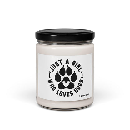 Just a Girl Who Loves Dogs Candle