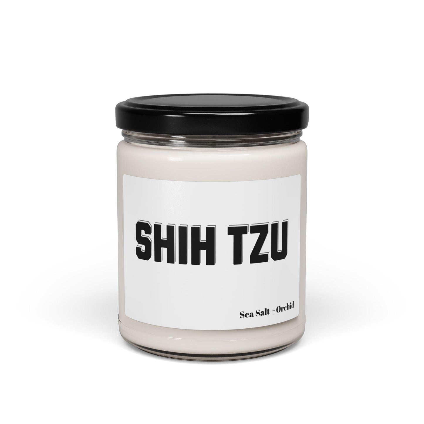 Shih Tzu Text Scented Soy Candle - Perfect Gift for Dog Lovers"
