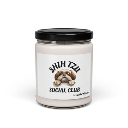 Shih Tzu Social Club Scented Soy Candle - Shih Tzu Gifts