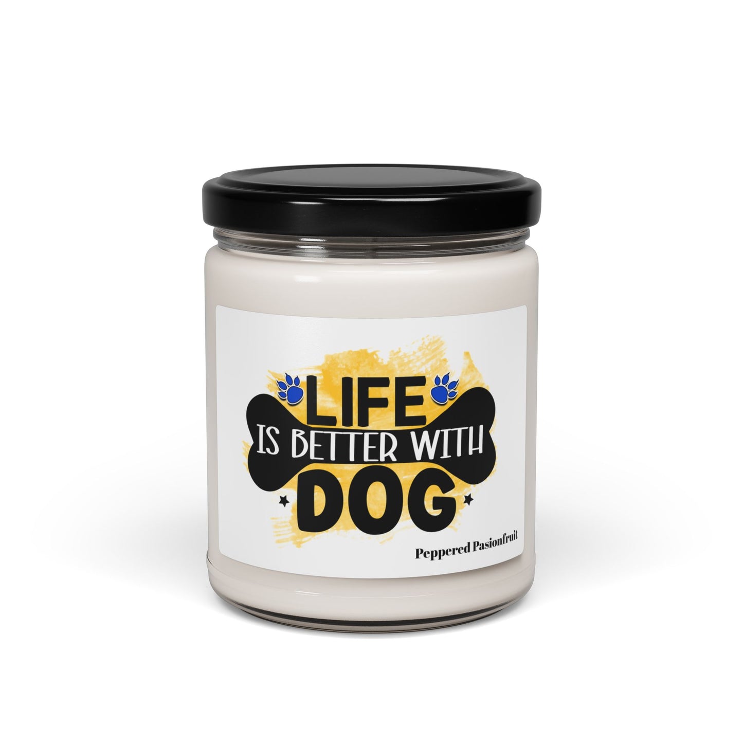 Life Is Better With Dog Scented Soy Candle – Perfect Gift for Dog Lovers
