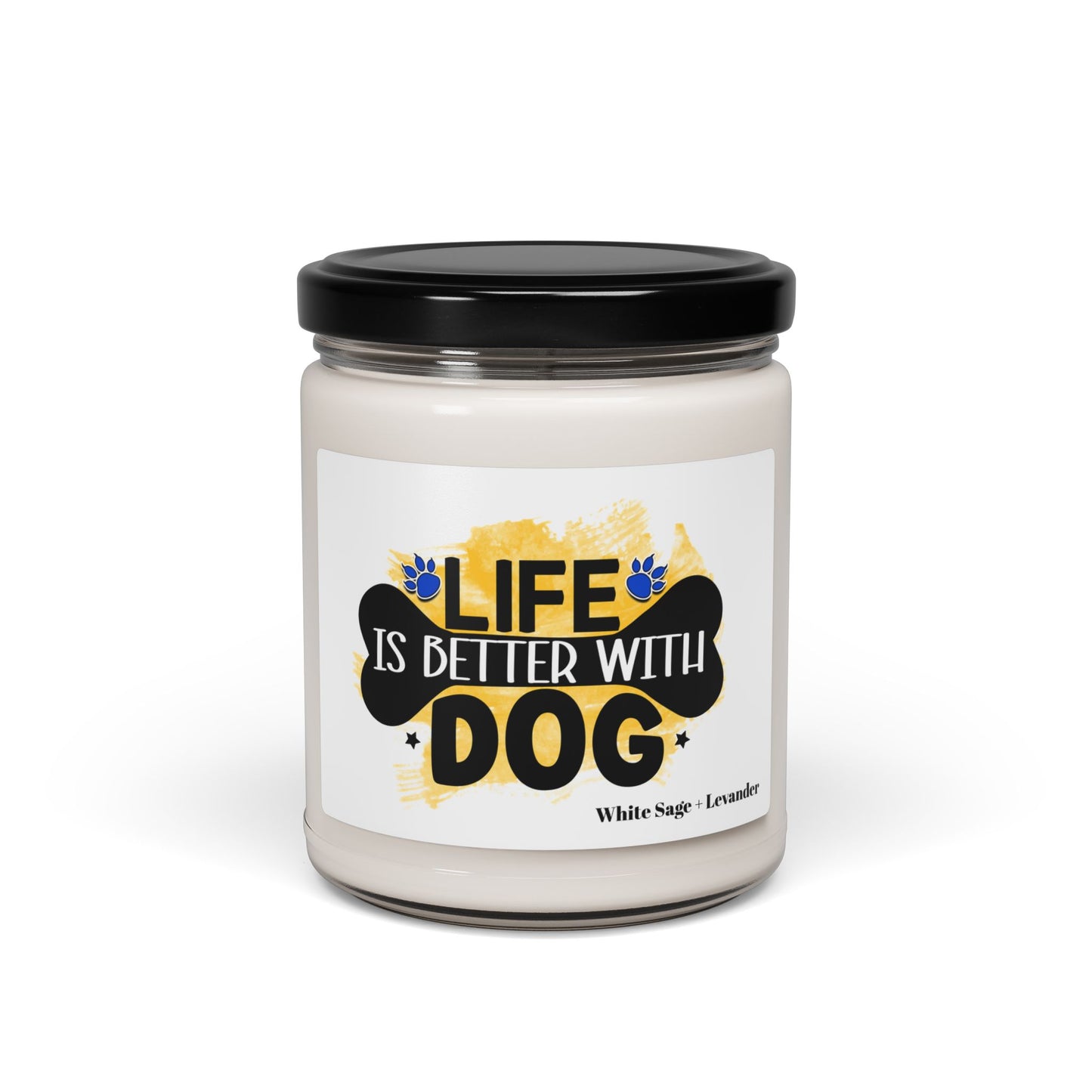 Life Is Better With Dog Scented Soy Candle – Perfect Gift for Dog Lovers