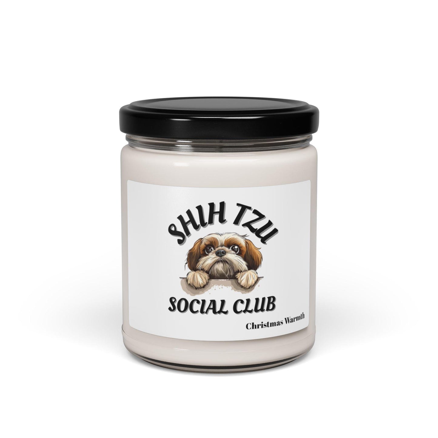 Shih Tzu Social Club Scented Soy Candle - Shih Tzu Gifts