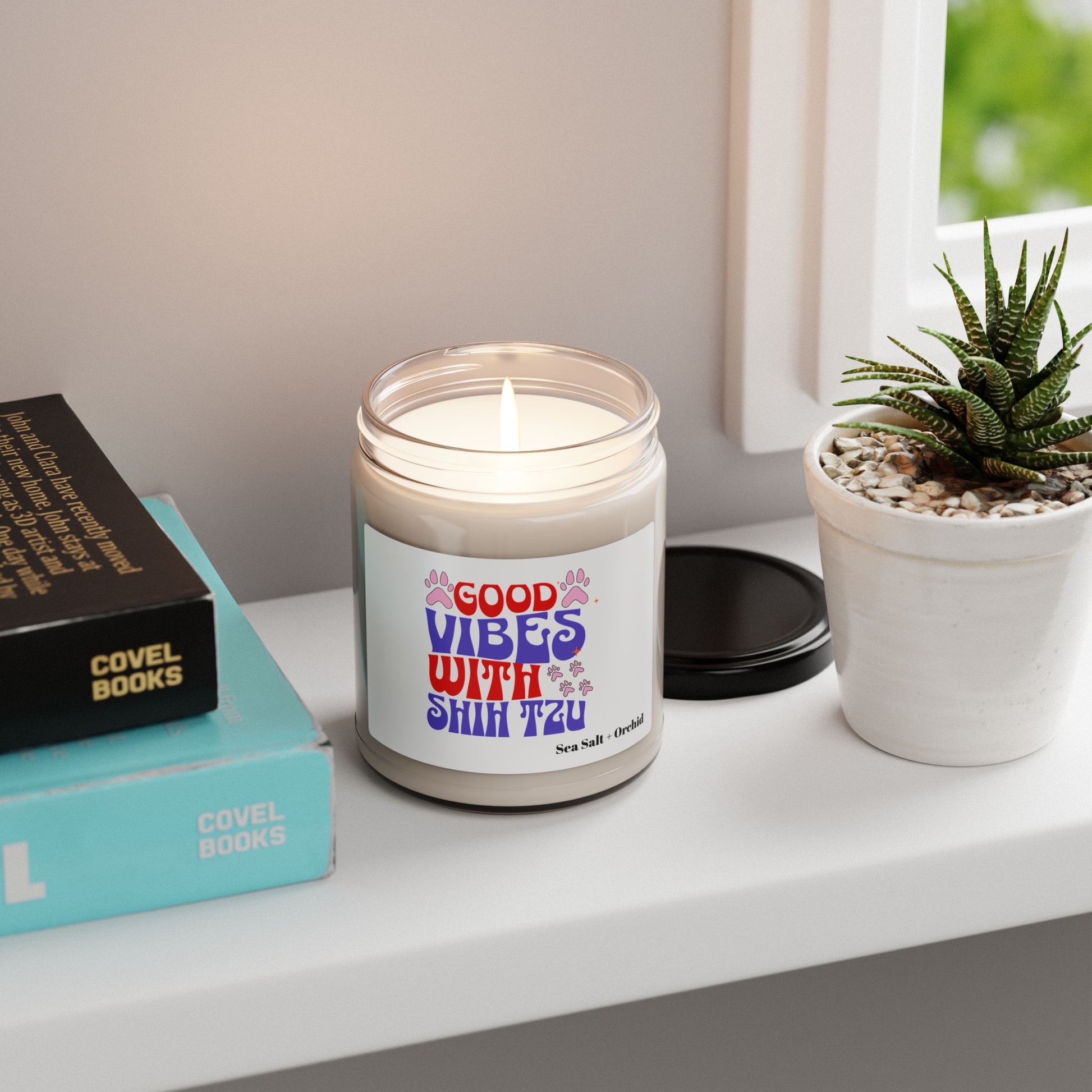 Good Vibes With Shih Tzu Scented Soy Candle – Dog Lover Gift