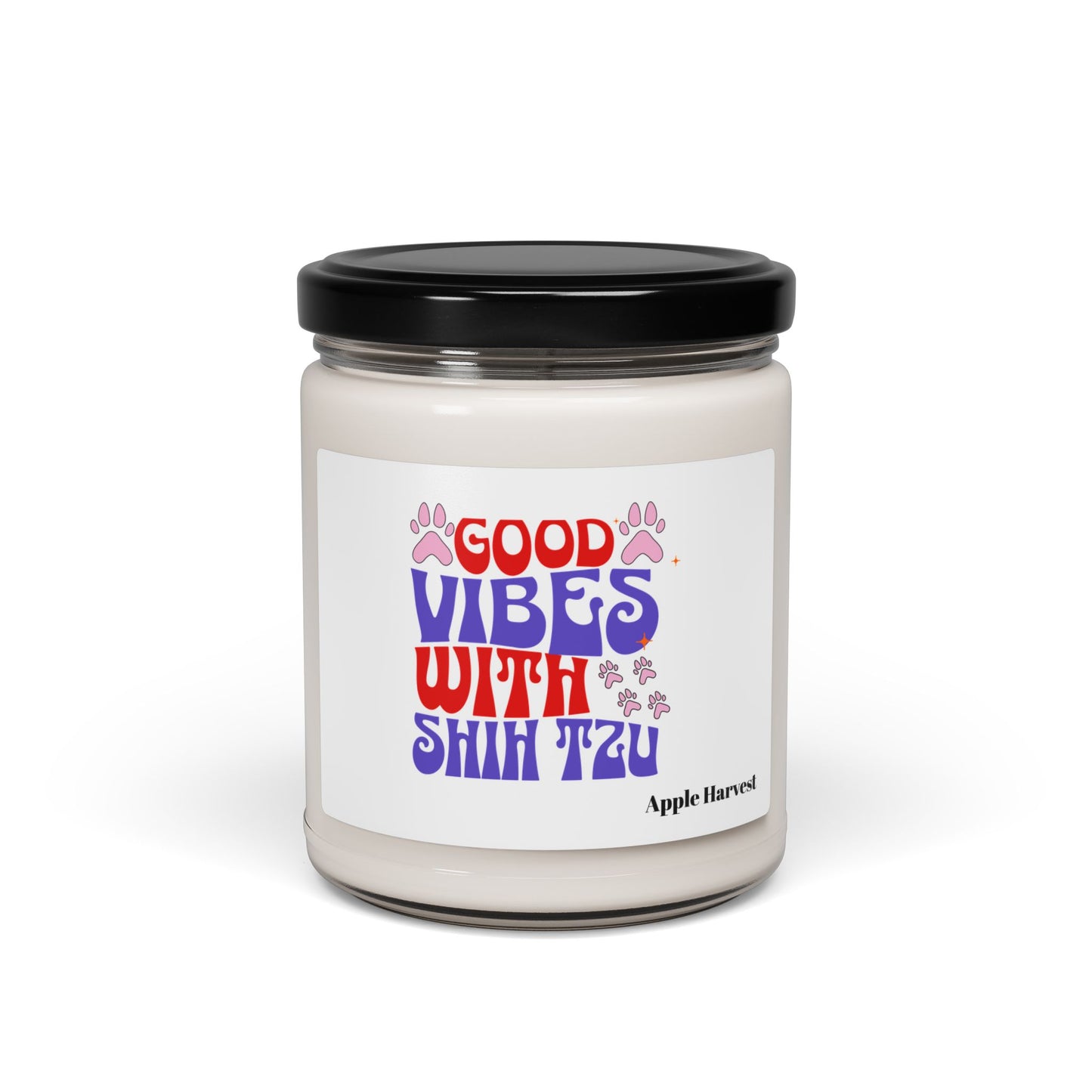 Good Vibes With Shih Tzu Scented Soy Candle – Dog Lover Gift
