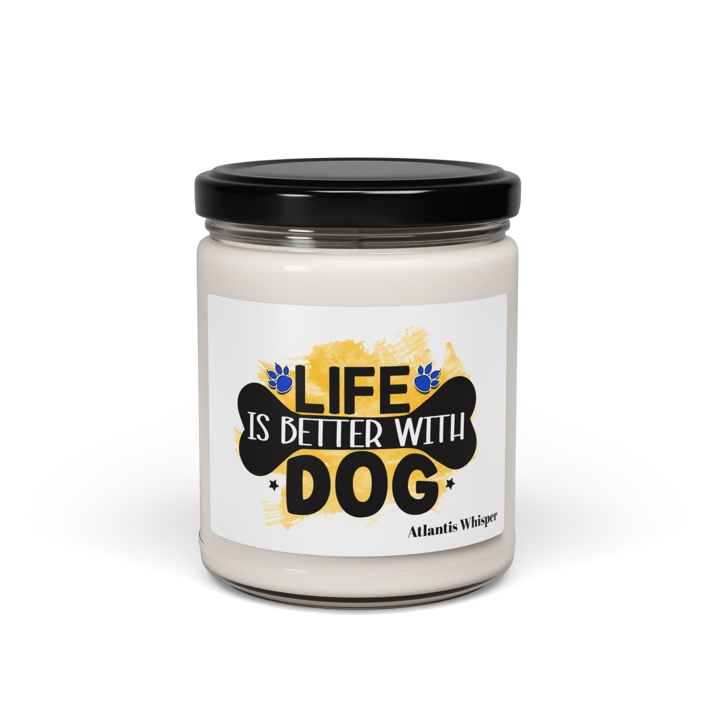 Life Is Better With Dog Scented Soy Candle – Perfect Gift for Dog Lovers