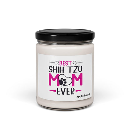 Best Shih Tzu Mom Ever Scented Soy Candle - Shih Tzu Gifts