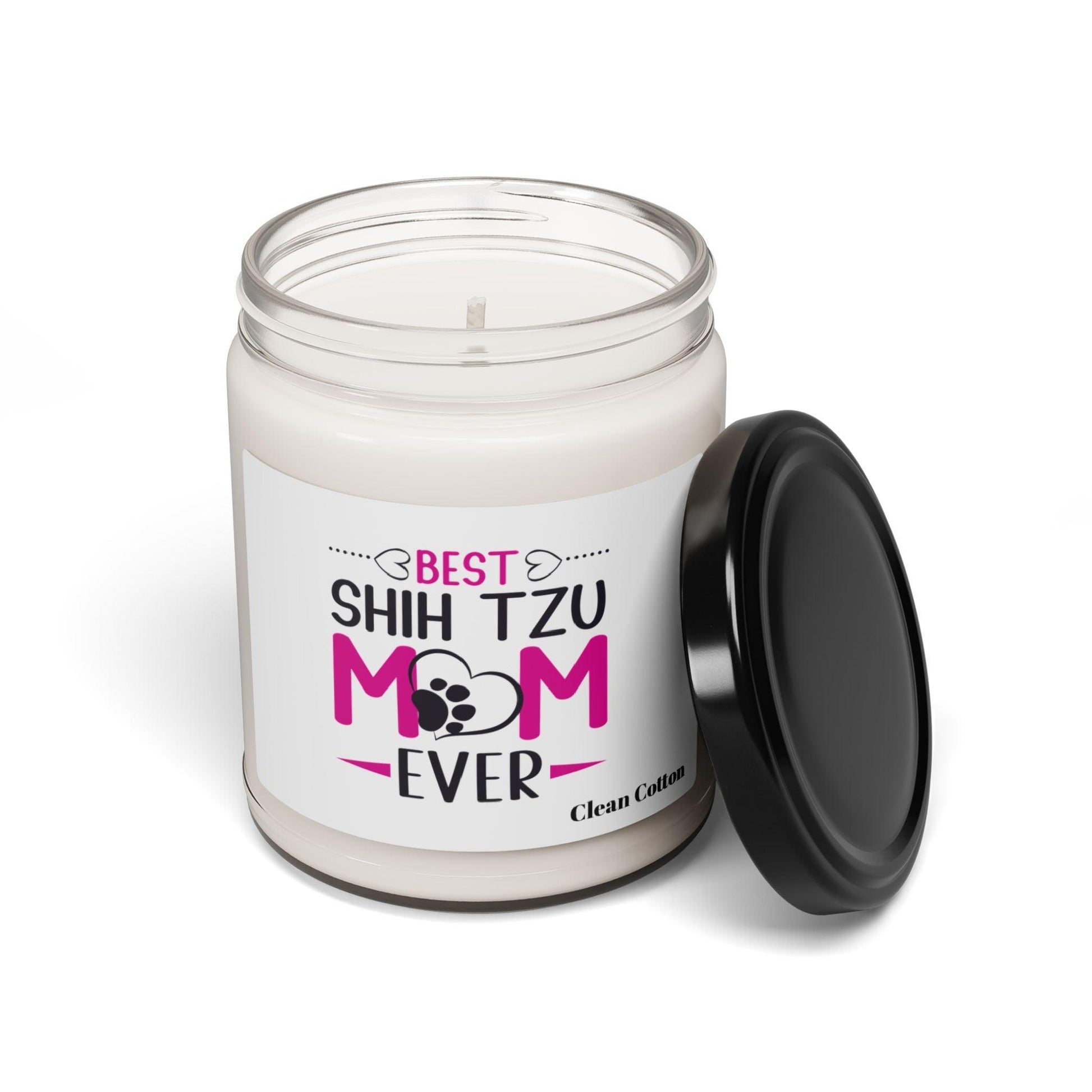 Best Shih Tzu Mom Ever Scented Soy Candle - Shih Tzu Gifts