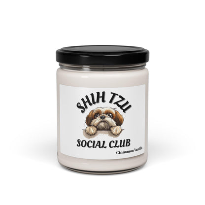 Shih Tzu Social Club Scented Soy Candle - Shih Tzu Gifts