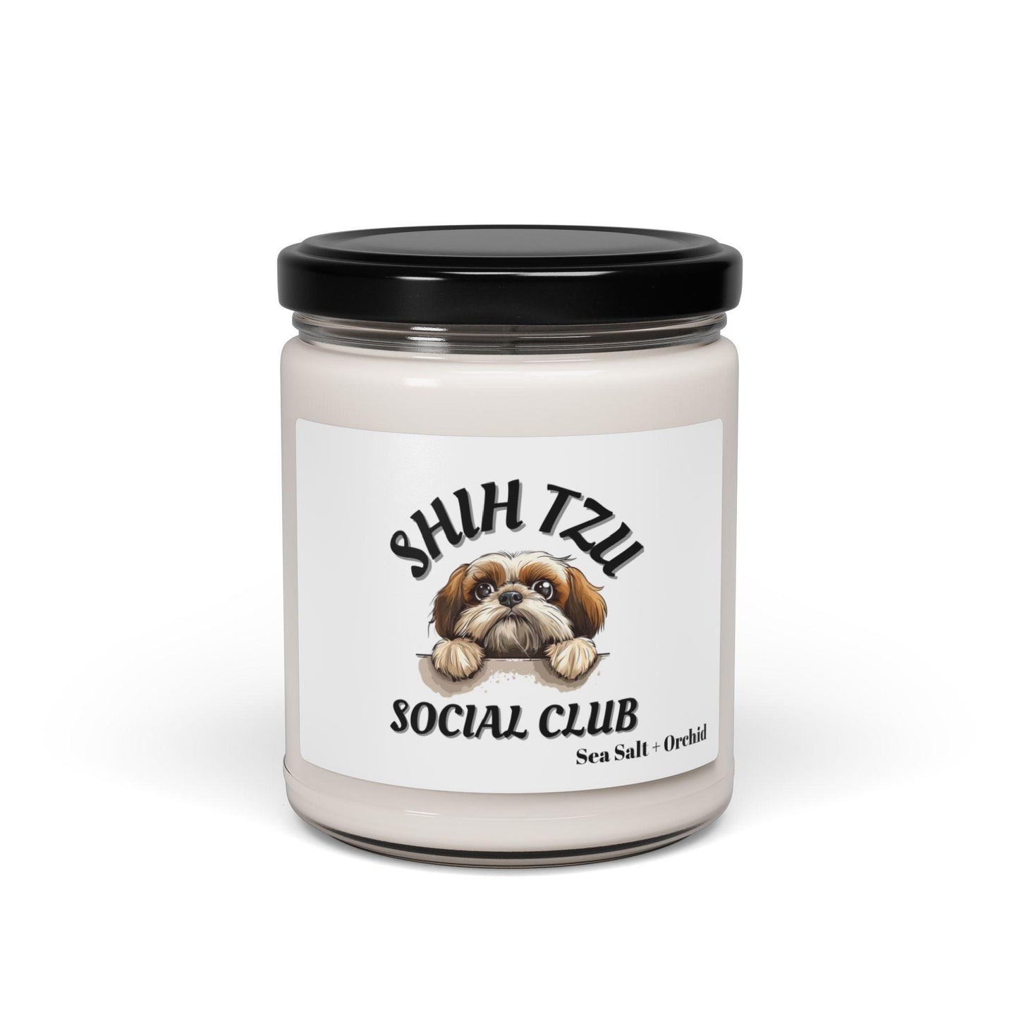 Shih Tzu Social Club Scented Soy Candle - Shih Tzu Gifts
