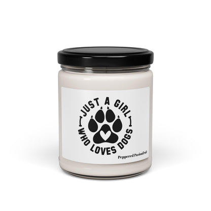 Just a Girl Who Loves Dogs Candle