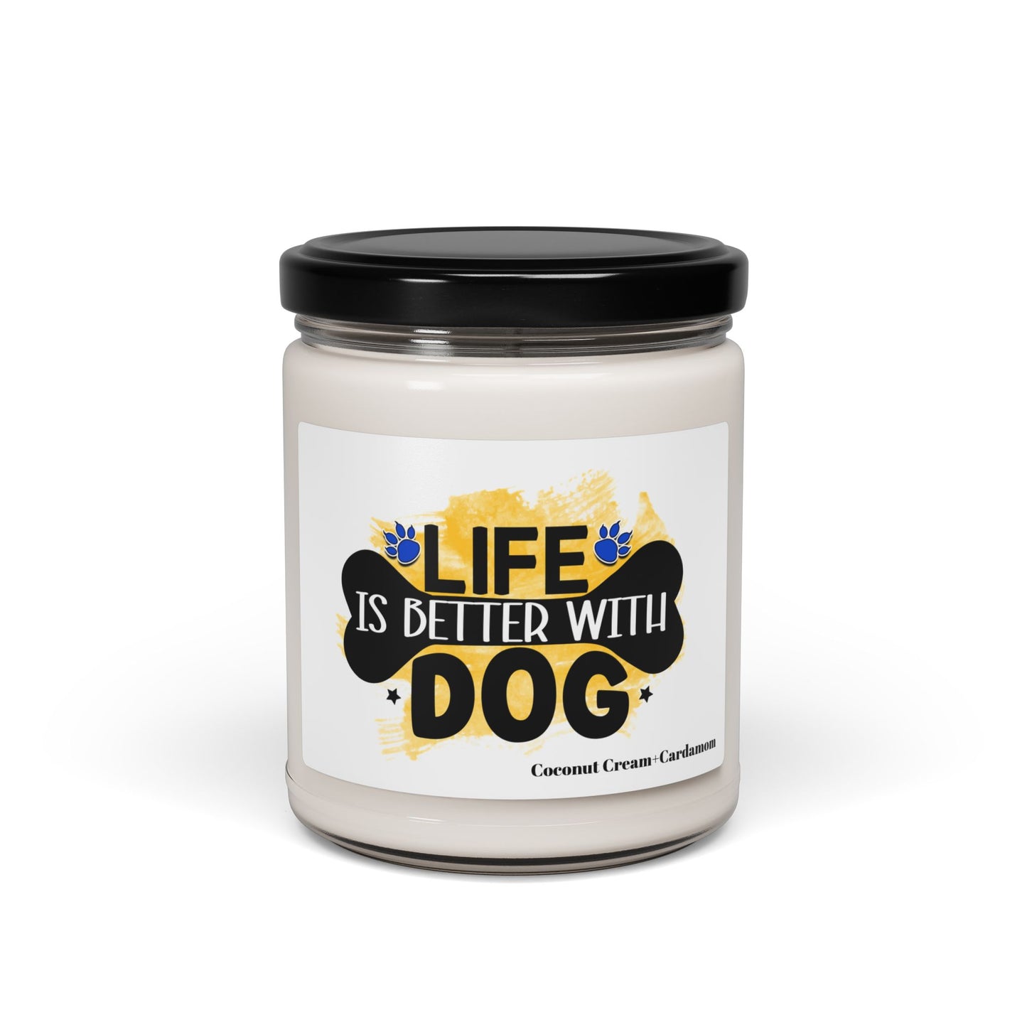 Life Is Better With Dog Scented Soy Candle – Perfect Gift for Dog Lovers