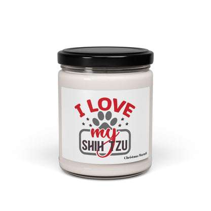 I Love My Shih Tzu Scented Soy Candle, 9oz - Shih Tzu Gifts