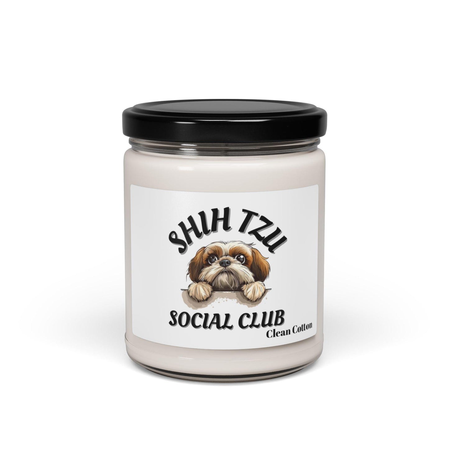 Shih Tzu Social Club Scented Soy Candle - Shih Tzu Gifts