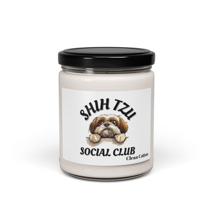 Shih Tzu Social Club Scented Soy Candle - Shih Tzu Gifts