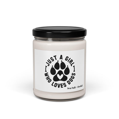 Just a Girl Who Loves Dogs Candle