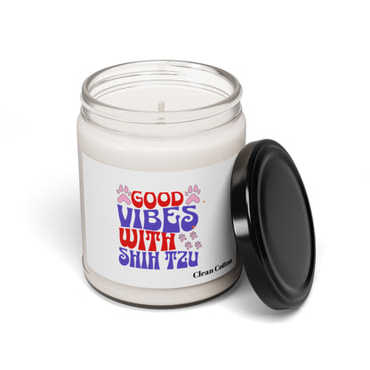 Good Vibes With Shih Tzu Scented Soy Candle – Dog Lover Gift