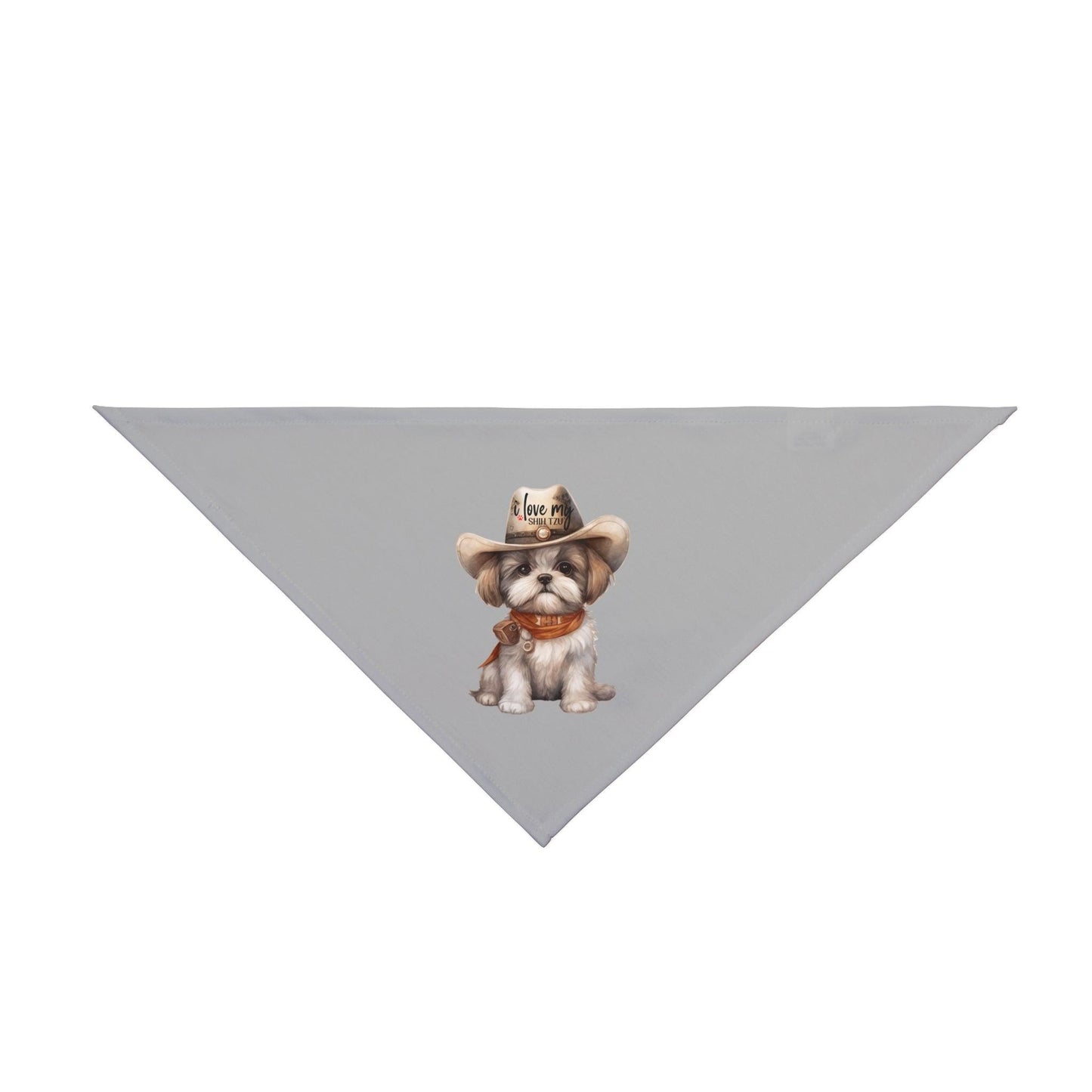 Cowboy Shih Tzu Pet Bandana - Shih Tzu Gifts