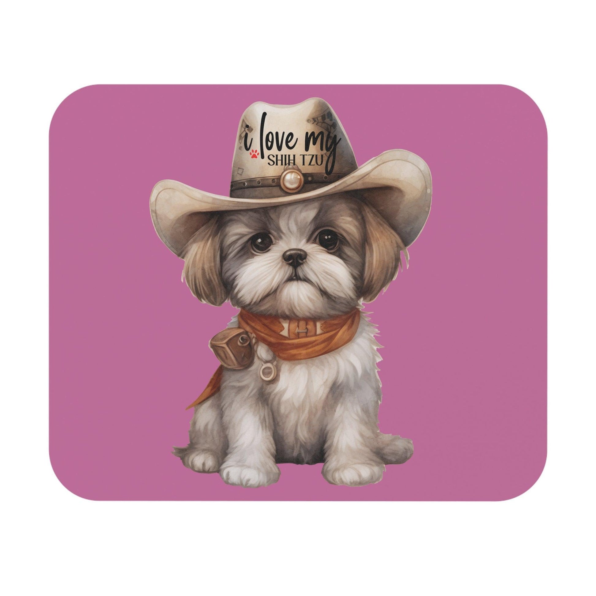 Cowboy Shih Tzu Mouse Pad - Shih Tzu Gifts