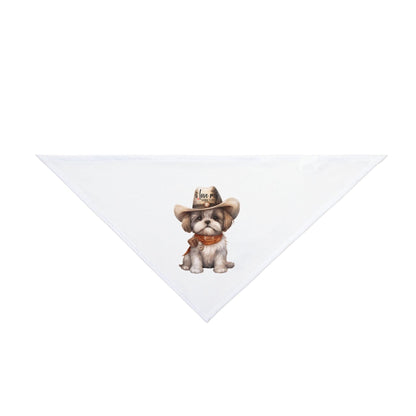 Cowboy Shih Tzu Pet Bandana - Shih Tzu Gifts