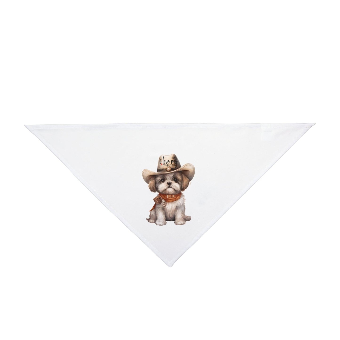 Cowboy Shih Tzu Pet Bandana - Shih Tzu Gifts