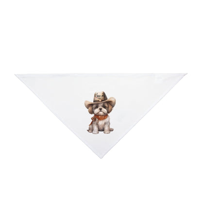 Cowboy Shih Tzu Pet Bandana - Shih Tzu Gifts