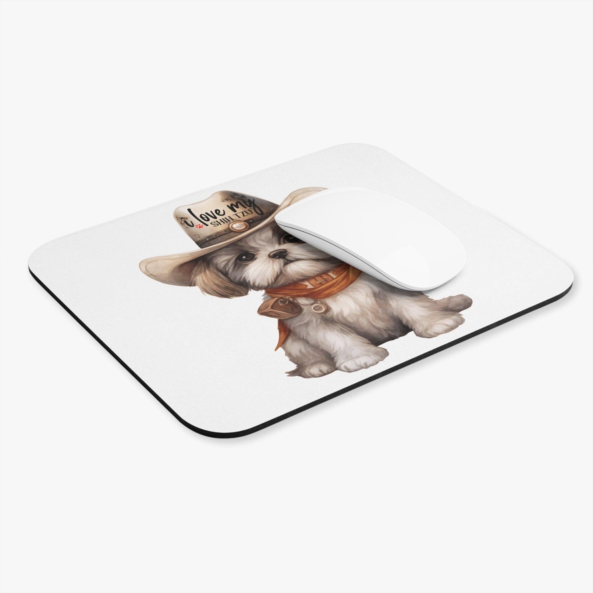 Cowboy Shih Tzu Mouse Pad - Shih Tzu Gifts
