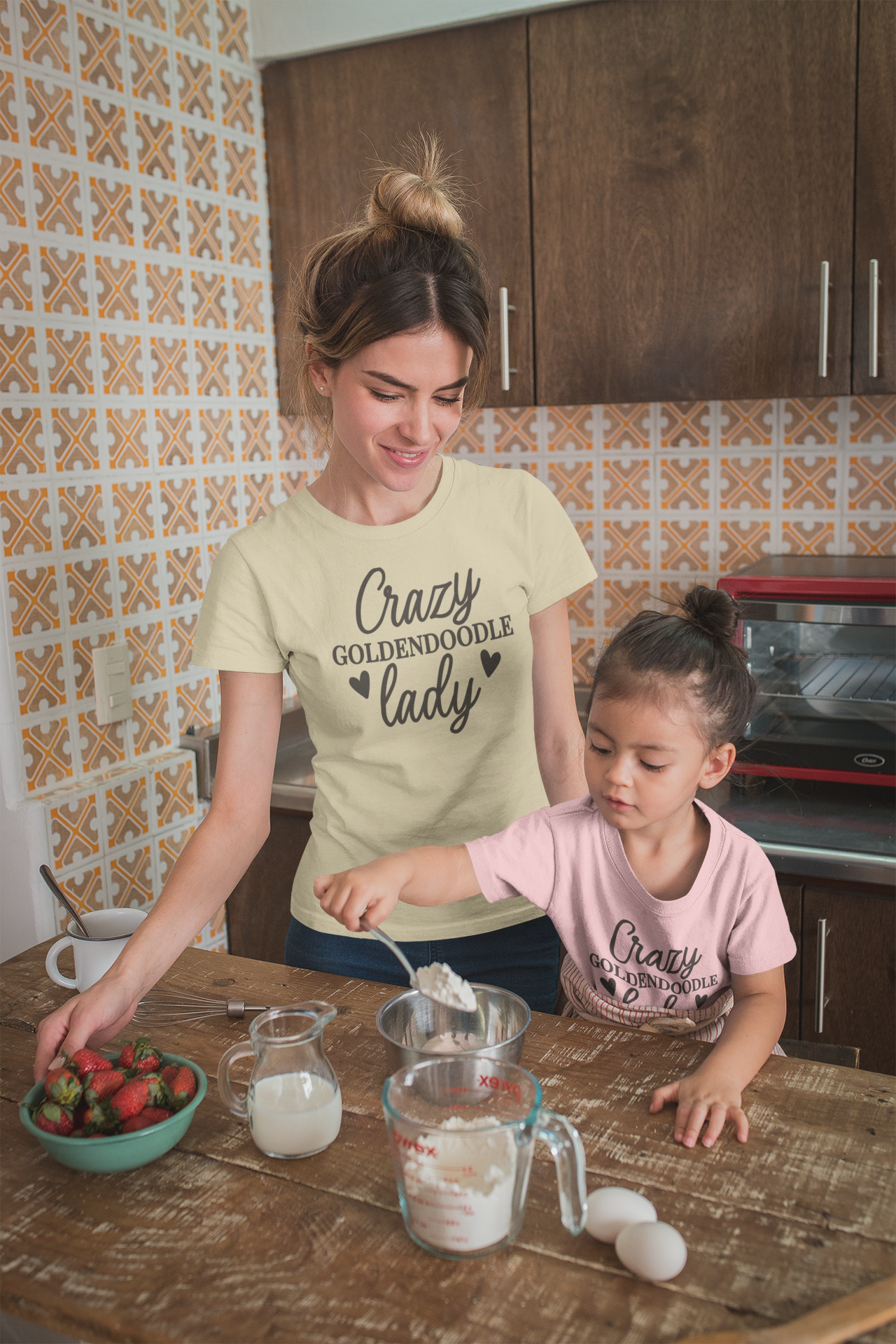 Crazy Goldendoodle Lady Youth T-Shirt – Cute Gift for Doodle Fans