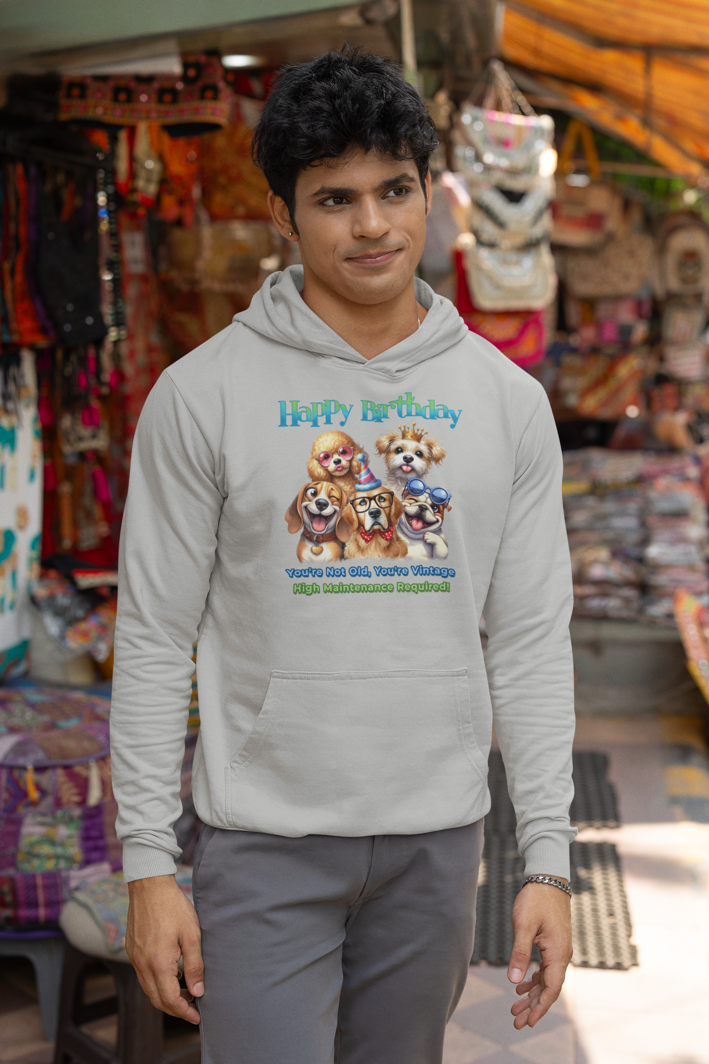 Funny Dog Birthday Hoodie – You’re Not Old, You’re Vintage Gift