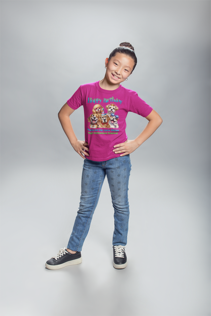 Funny Dog Birthday Youth Tee – You’re Not Old, You’re Vintage!