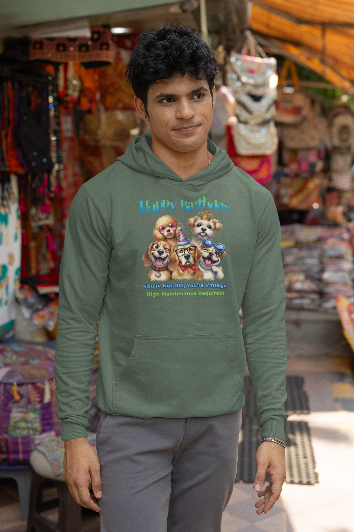 Funny Dog Birthday Hoodie – You’re Not Old, You’re Vintage Gift