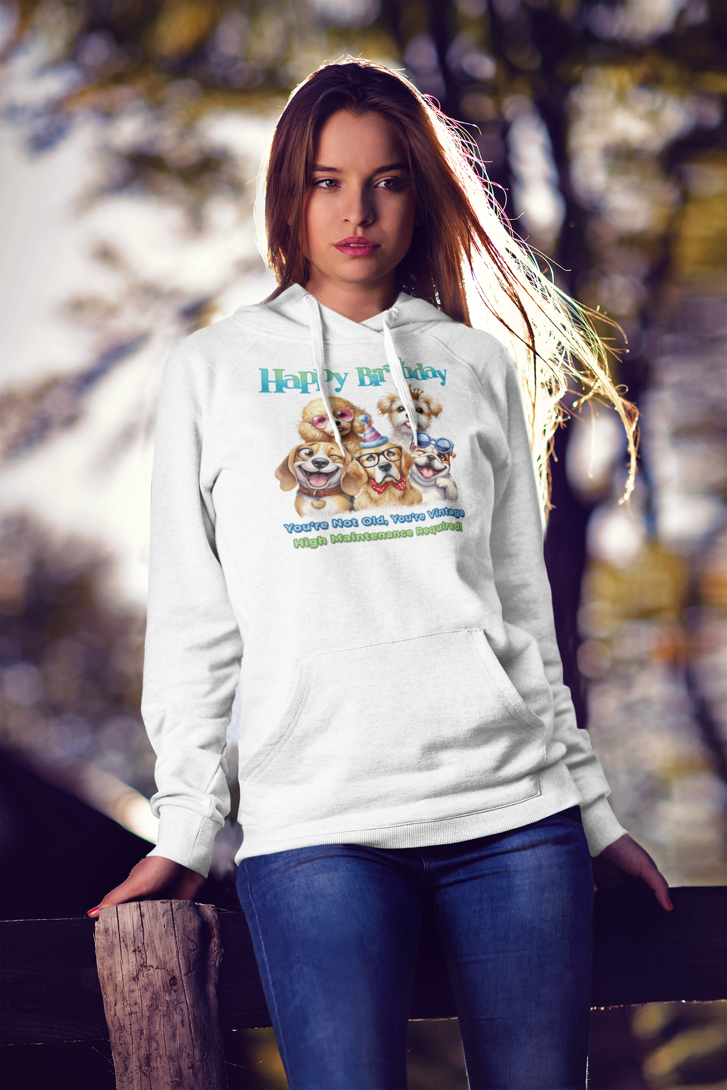 Funny Dog Birthday Hoodie – You’re Not Old, You’re Vintage Gift