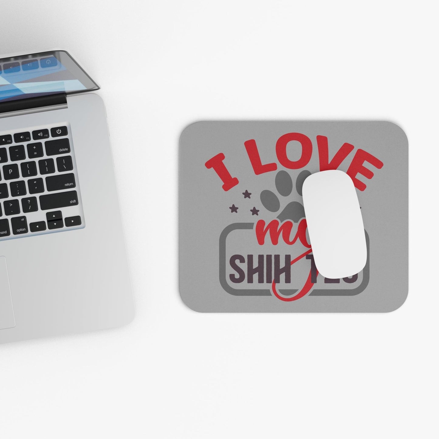 I Love My Shih Tzu Mouse Pad - Shih Tzu Gifts