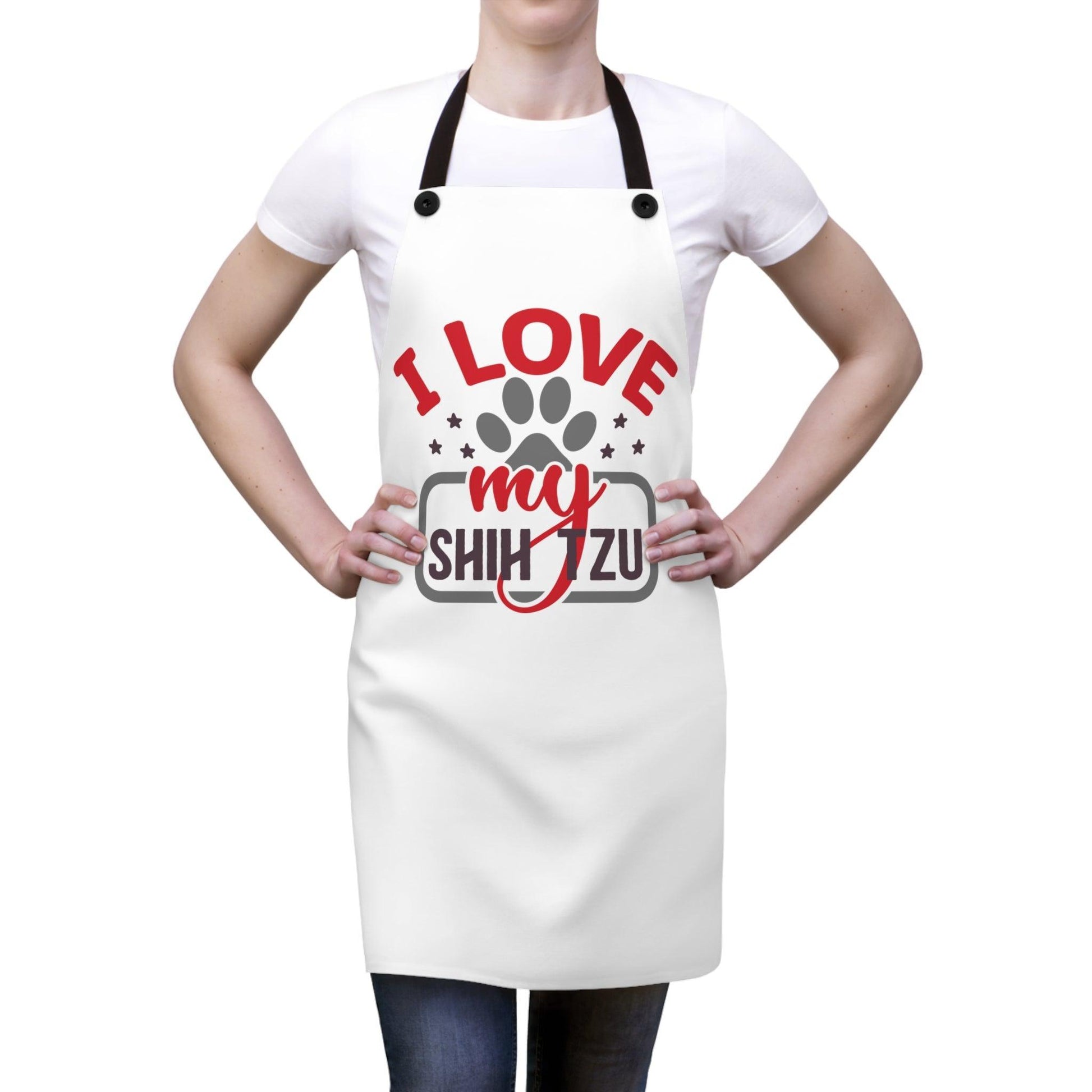 I Love My Shih Tzu Apron - Shih Tzu Gifts