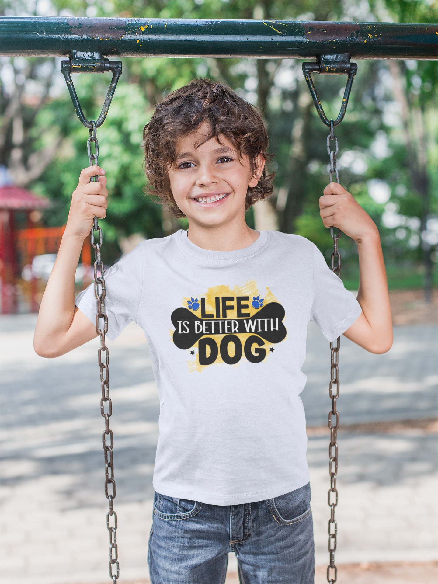 Life Is Better With Dog Youth Shirt - Perfect Gift for Kids & Dog Lovers