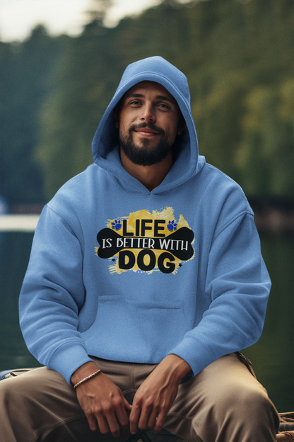 Life Is Better With Dog Hoodie – Cozy Gift for Dog Lovers & Owners