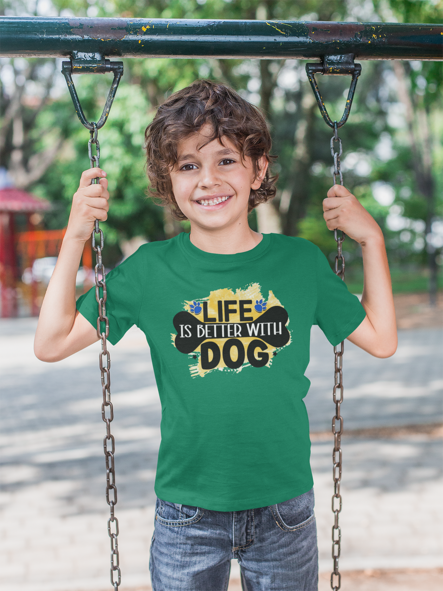 Life Is Better With Dog Youth Shirt - Perfect Gift for Kids & Dog Lovers