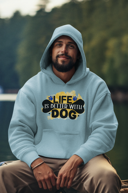 Life Is Better With Dog Hoodie – Cozy Gift for Dog Lovers & Owners