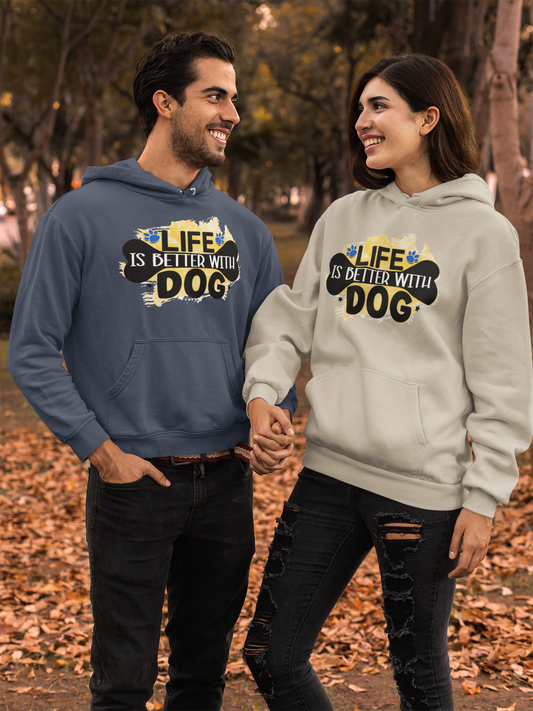 Life Is Better With Dog Hoodie – Cozy Gift for Dog Lovers & Owners