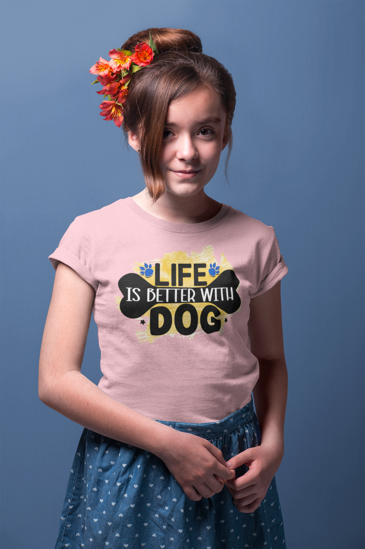 Life Is Better With Dog Youth Shirt - Perfect Gift for Kids & Dog Lovers