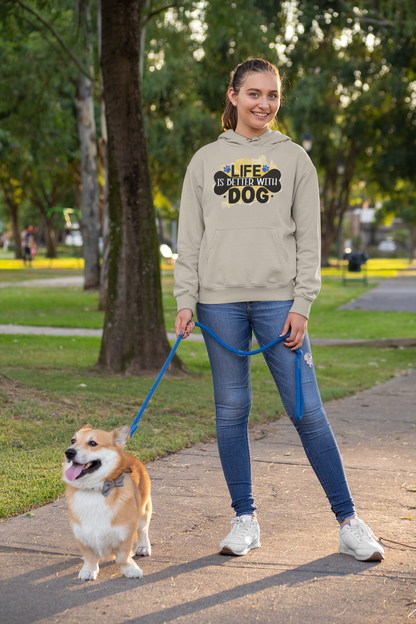Life Is Better With Dog Hoodie – Cozy Gift for Dog Lovers & Owners