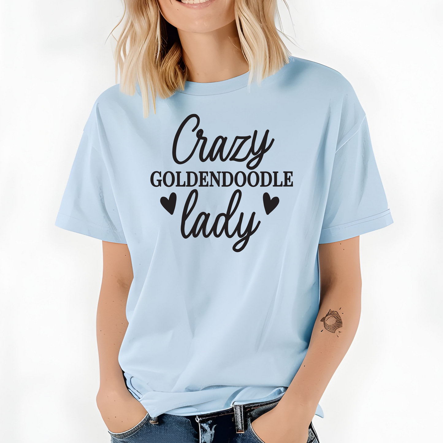Crazy Goldendoodle Lady Comfort Colors T-Shirt – Dog Mom Gift