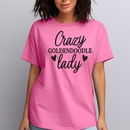 Crazy Goldendoodle Lady Comfort Colors T-Shirt – Dog Mom Gift