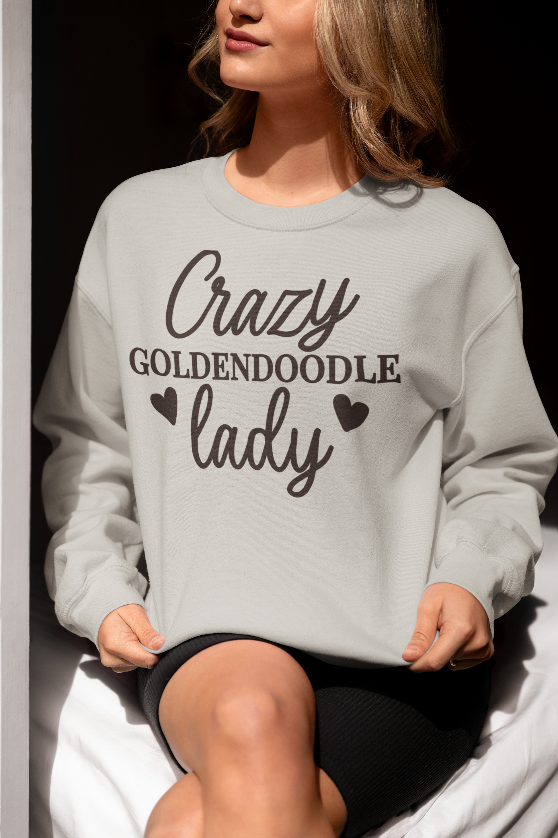 Crazy Goldendoodle Lady Sweatshirt – Funny Gift for Dog Moms