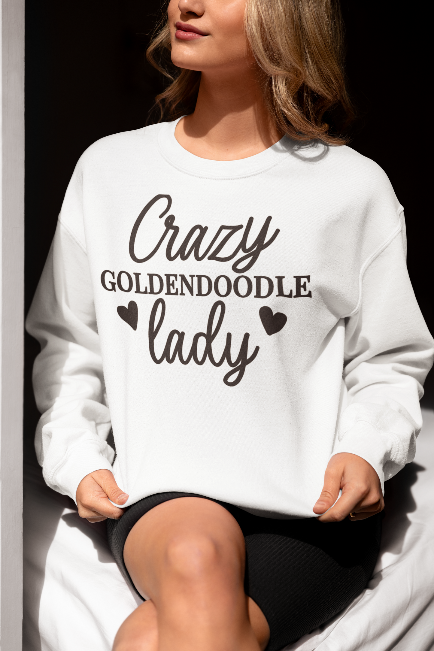 Crazy Goldendoodle Lady Sweatshirt – Funny Gift for Dog Moms