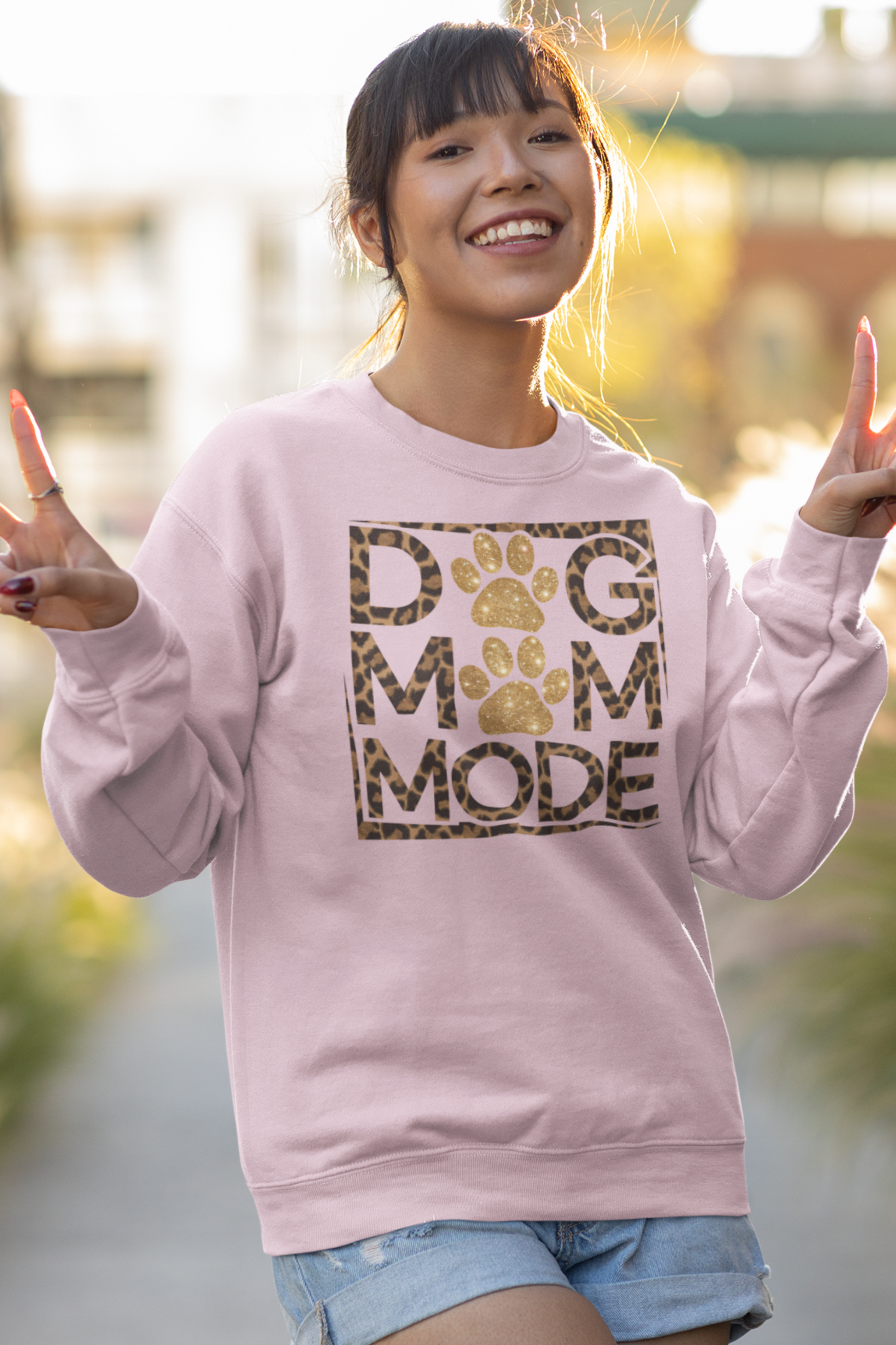 Dog Mom Mode Sweatshirt – Cozy Gift for Shih Tzu and Dog Lovers
