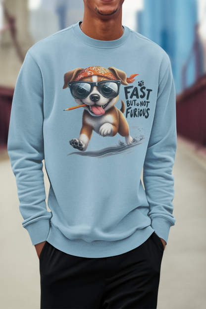Fast But Not Furious Sweatshirt – Funny Gift for Car or Dog Lovers