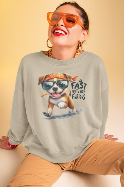 Fast But Not Furious Sweatshirt – Funny Gift for Car or Dog Lovers