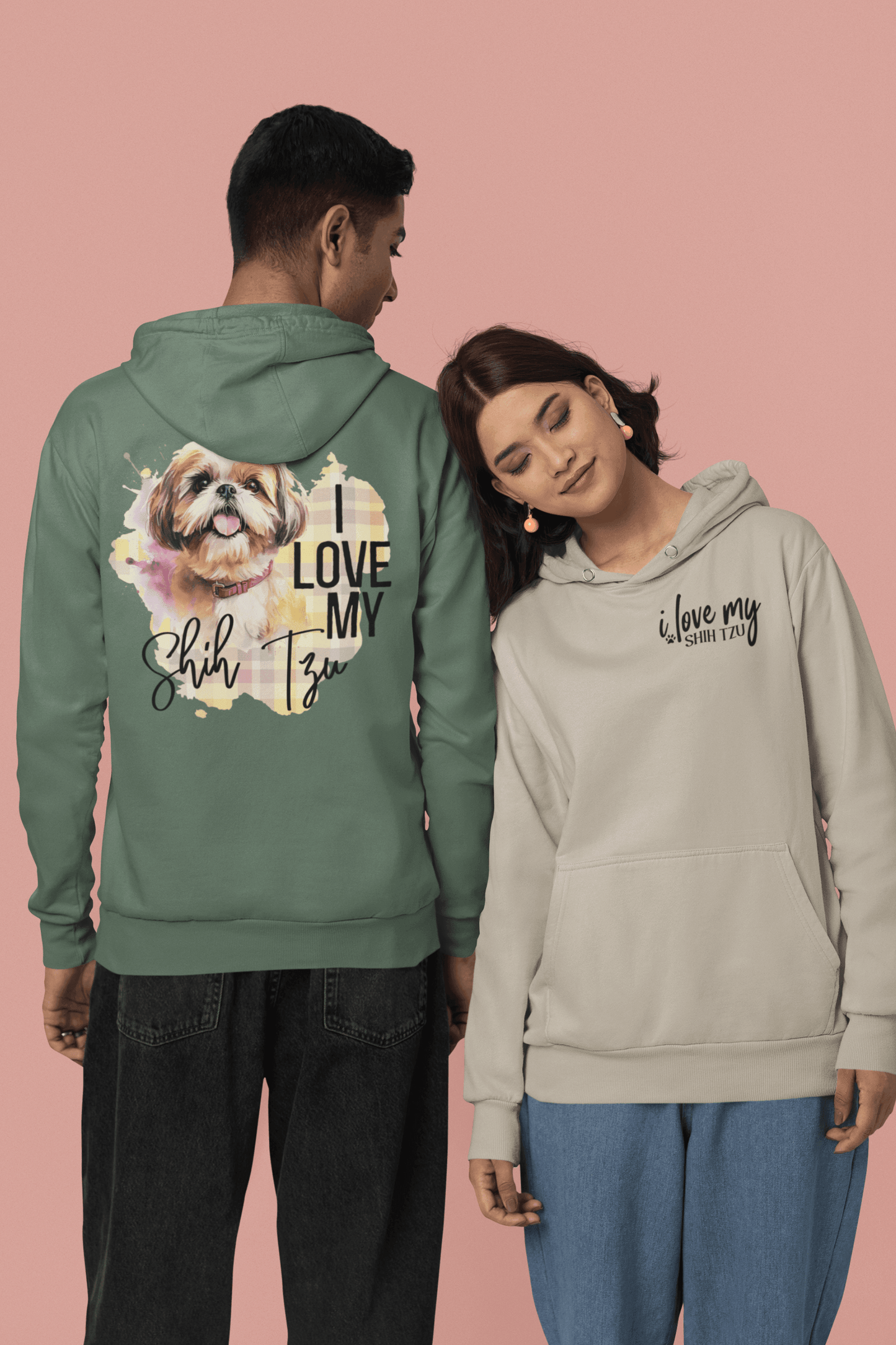 I Love My Shih Tzu Hooded Sweatshirt - Shih Tzu Gifts