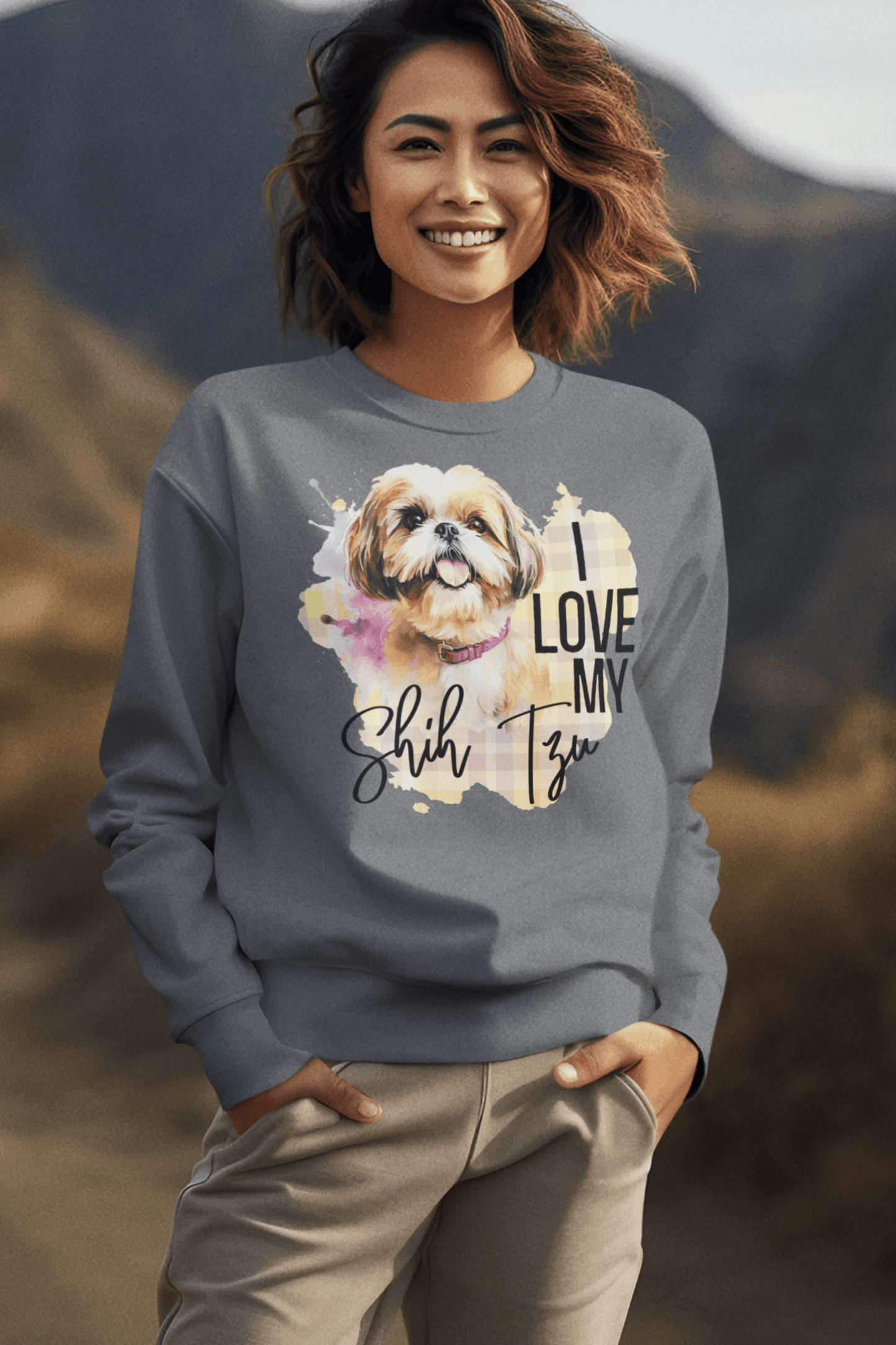 I Love My Shih Tzu Sweatshirt - Shih Tzu Gifts